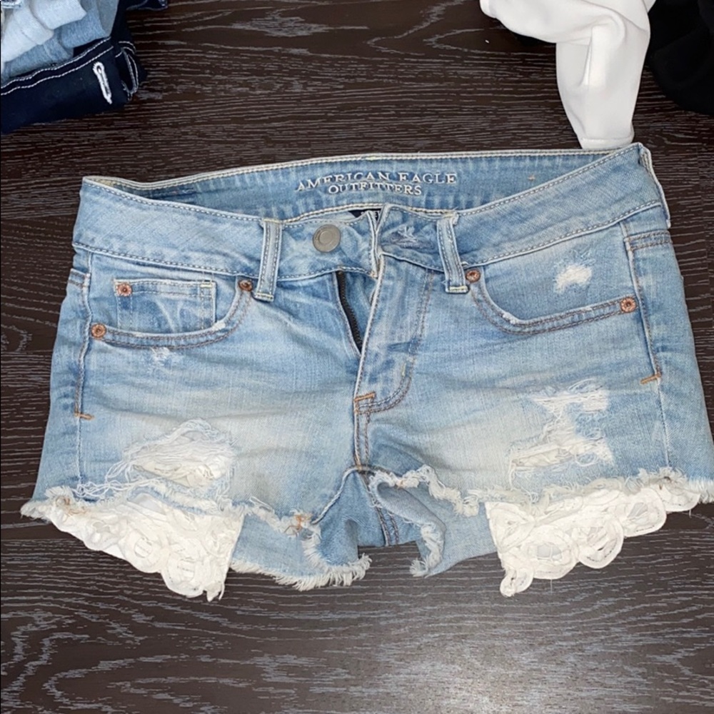 American eagle shorts denim